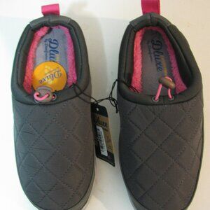 Dearfoams Slipper Medium 7 8 NWT $36 Indoor Outdoor Gray Dluxe Energy Walk